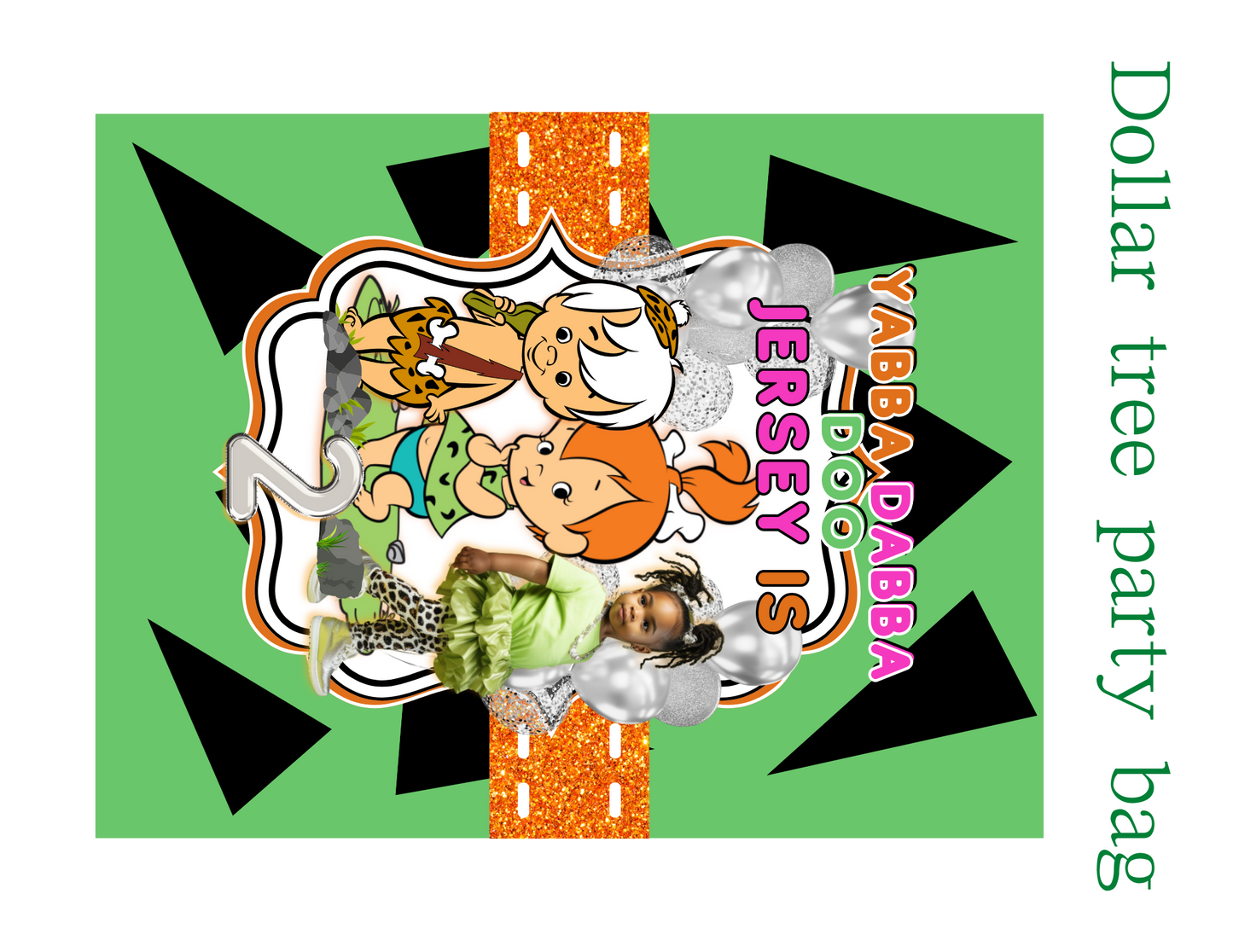 Flintstone Party Favor Templates