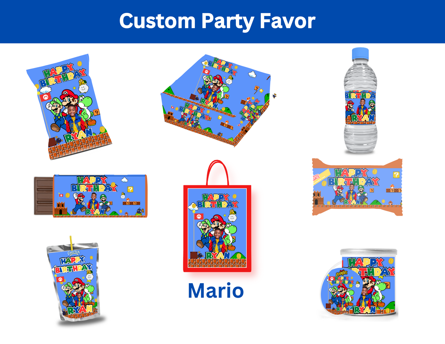 Mario Party Favor Templates