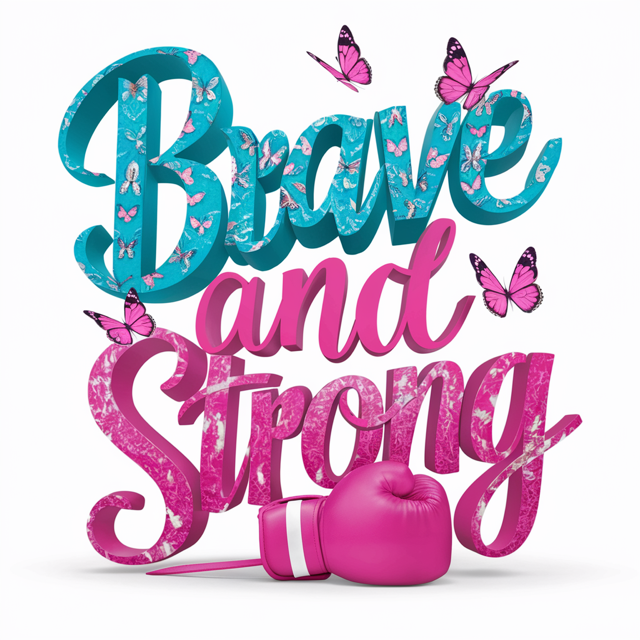 Brave and Strong October Awareness Designs