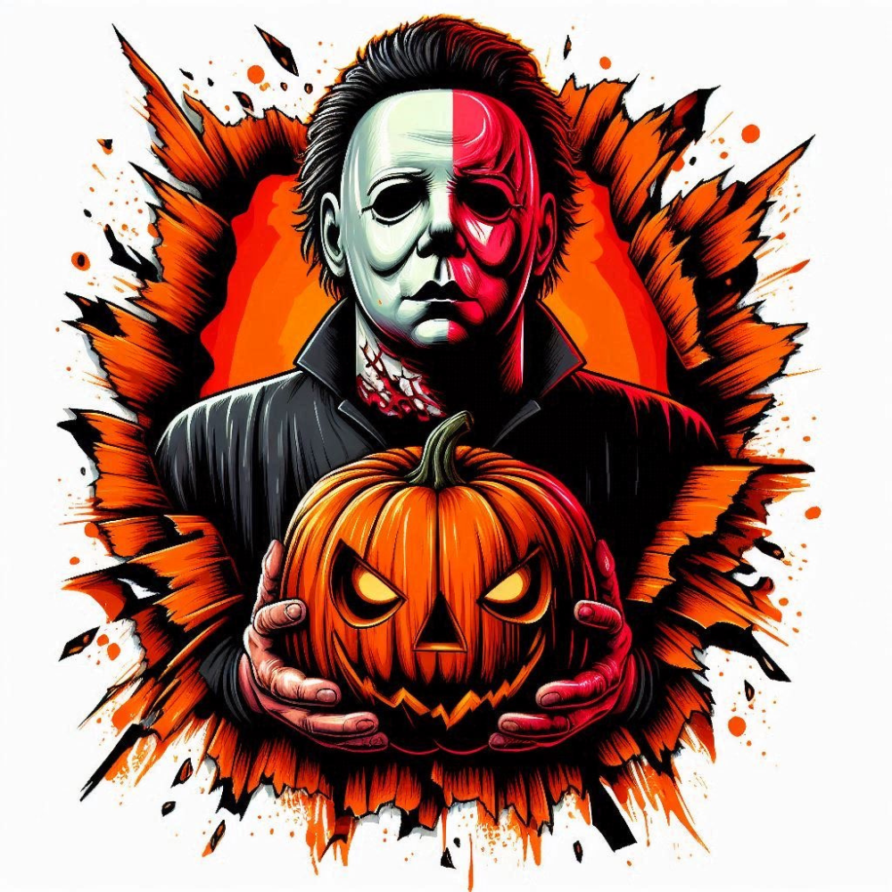 48 Halloween  Horror Half Faces Designs