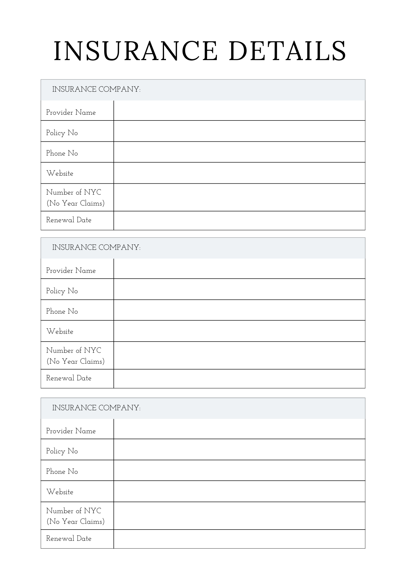 Household Management Planner