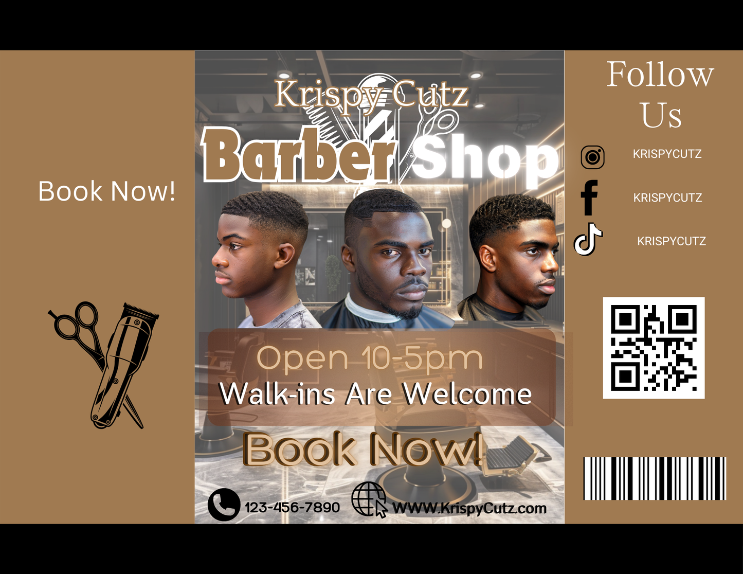 Barber Party Favor Templates