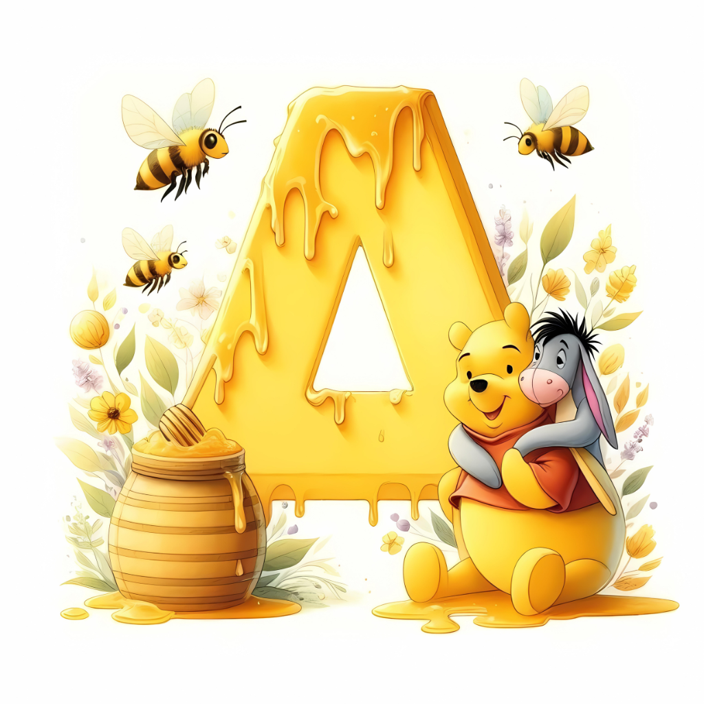 26 Winnie The Pooh Alphabets Designs