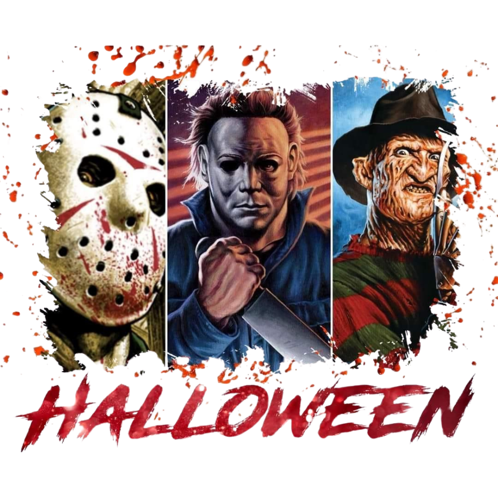 HALLOWEEN DUMP DESIGNS 3000DPI (Freddy, Jason, Myers, Scream, Chucky, It, Pinhead, and Pennywise)