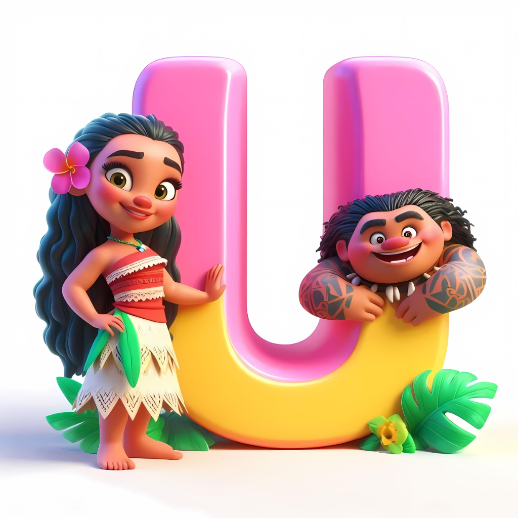 67 Moana Alphabet, Numbers and 10 FREE Bonus Designs. High Quality Designs