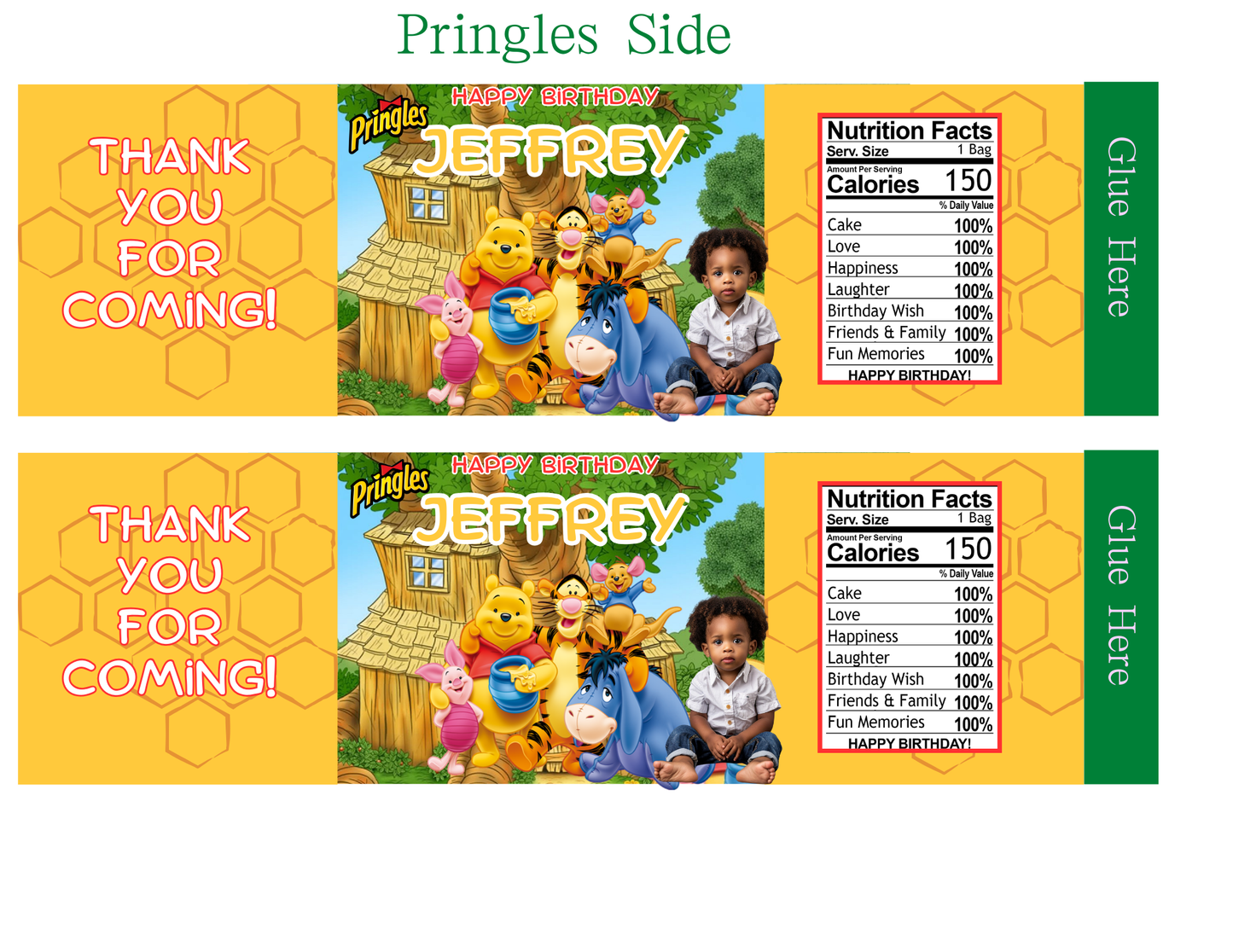 Winnie The Pooh Party Favors Templates