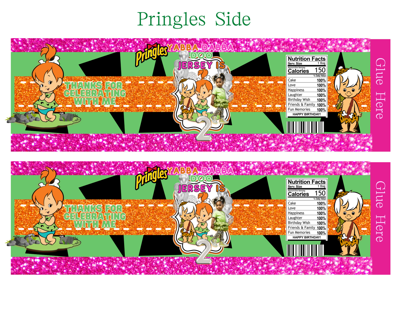 Flintstone Party Favor Templates