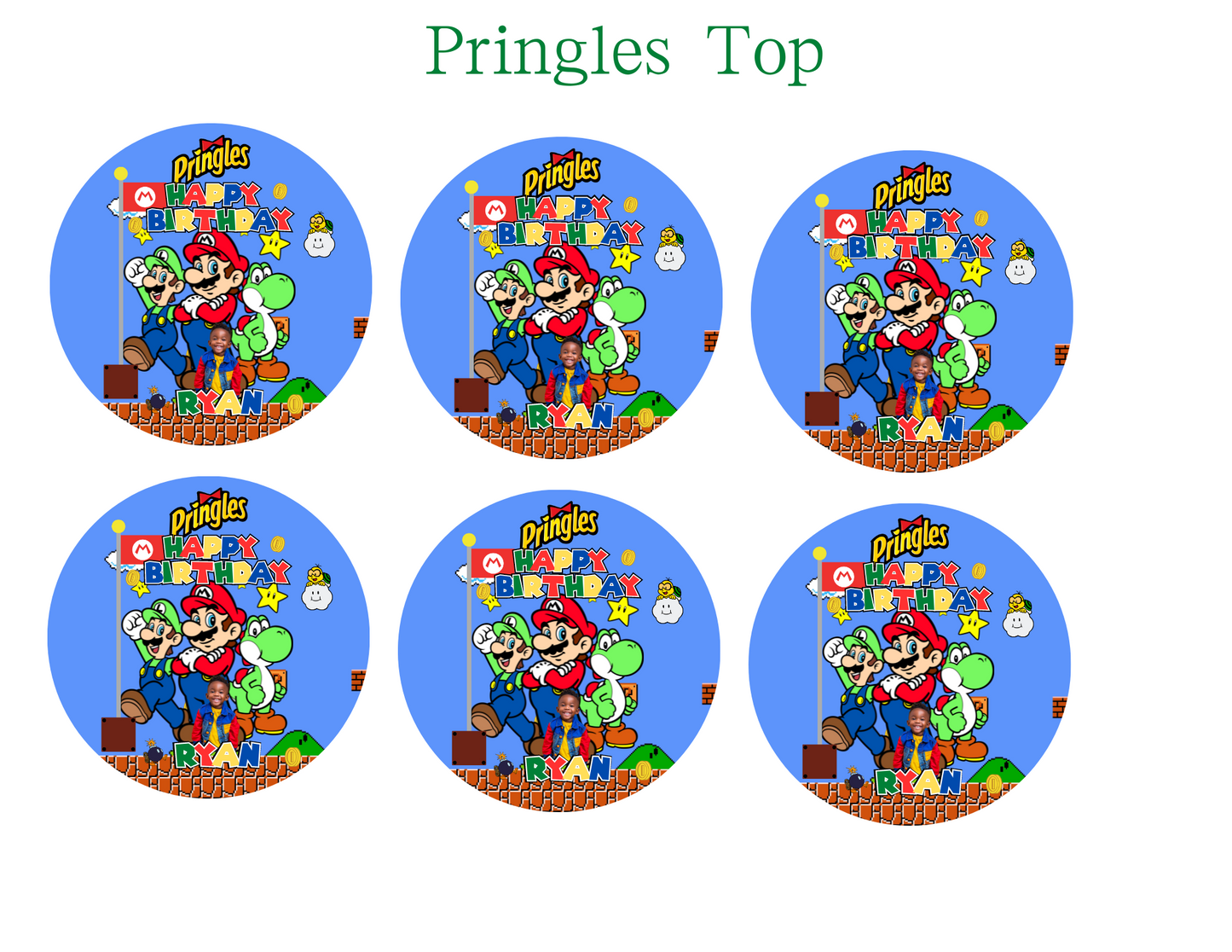 Mario Party Favor Templates