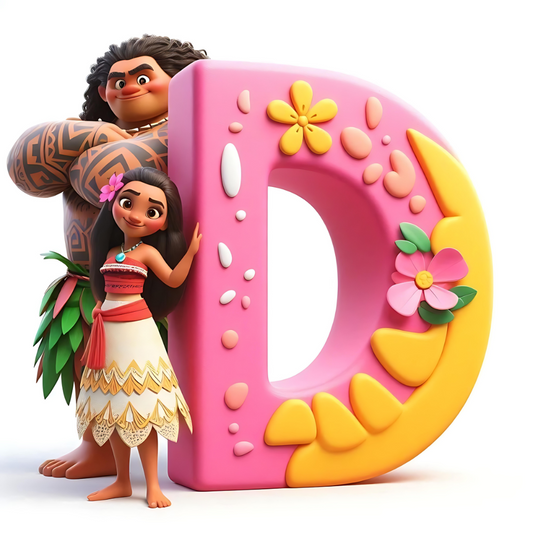 67 Moana Alphabet, Numbers and 10 FREE Bonus Designs. High Quality Designs