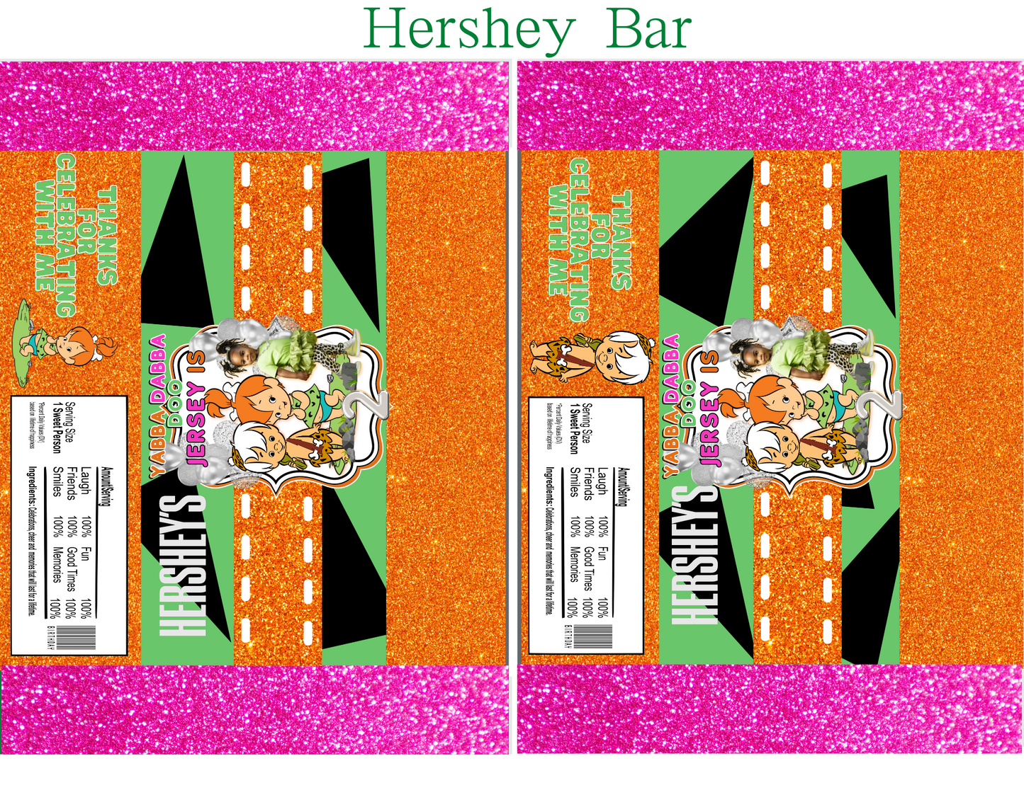 Flintstone Party Favor Templates