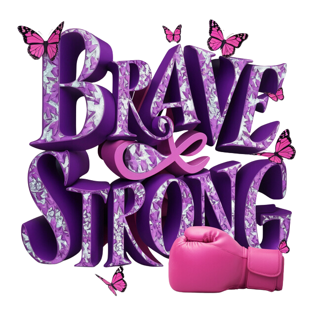 Brave and Strong October Awareness Designs