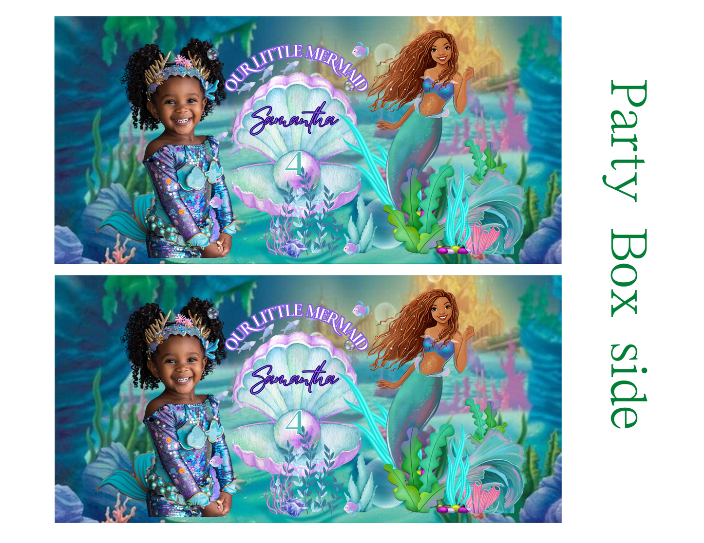 Mermaid Party Favor Templates