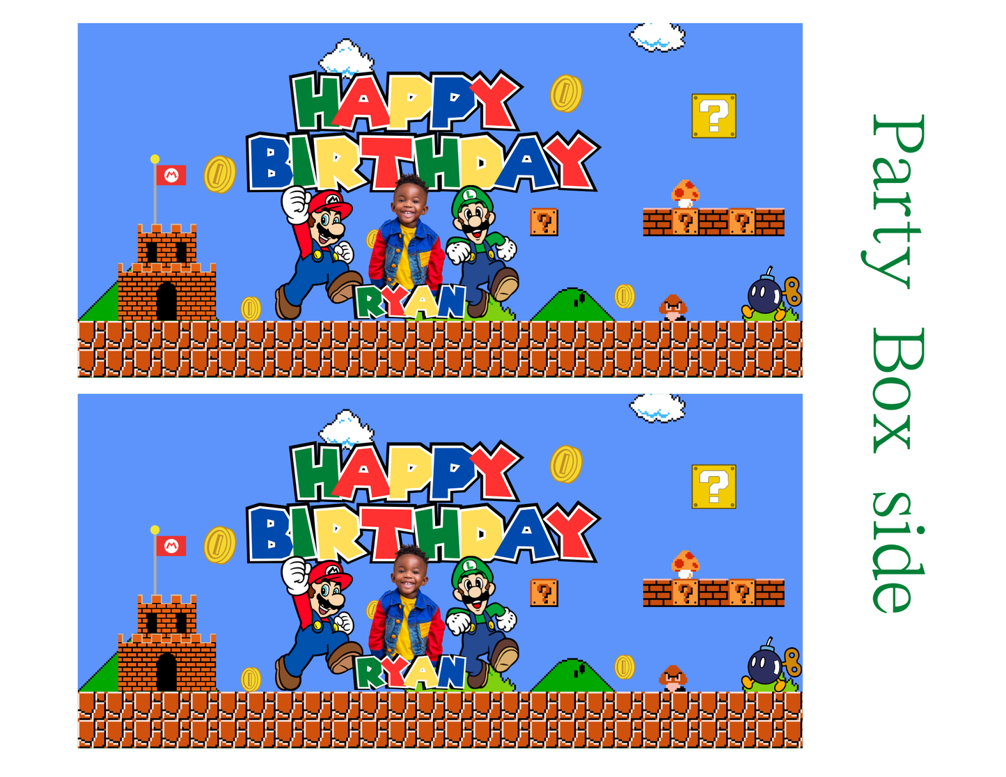 Mario Party Favor Templates