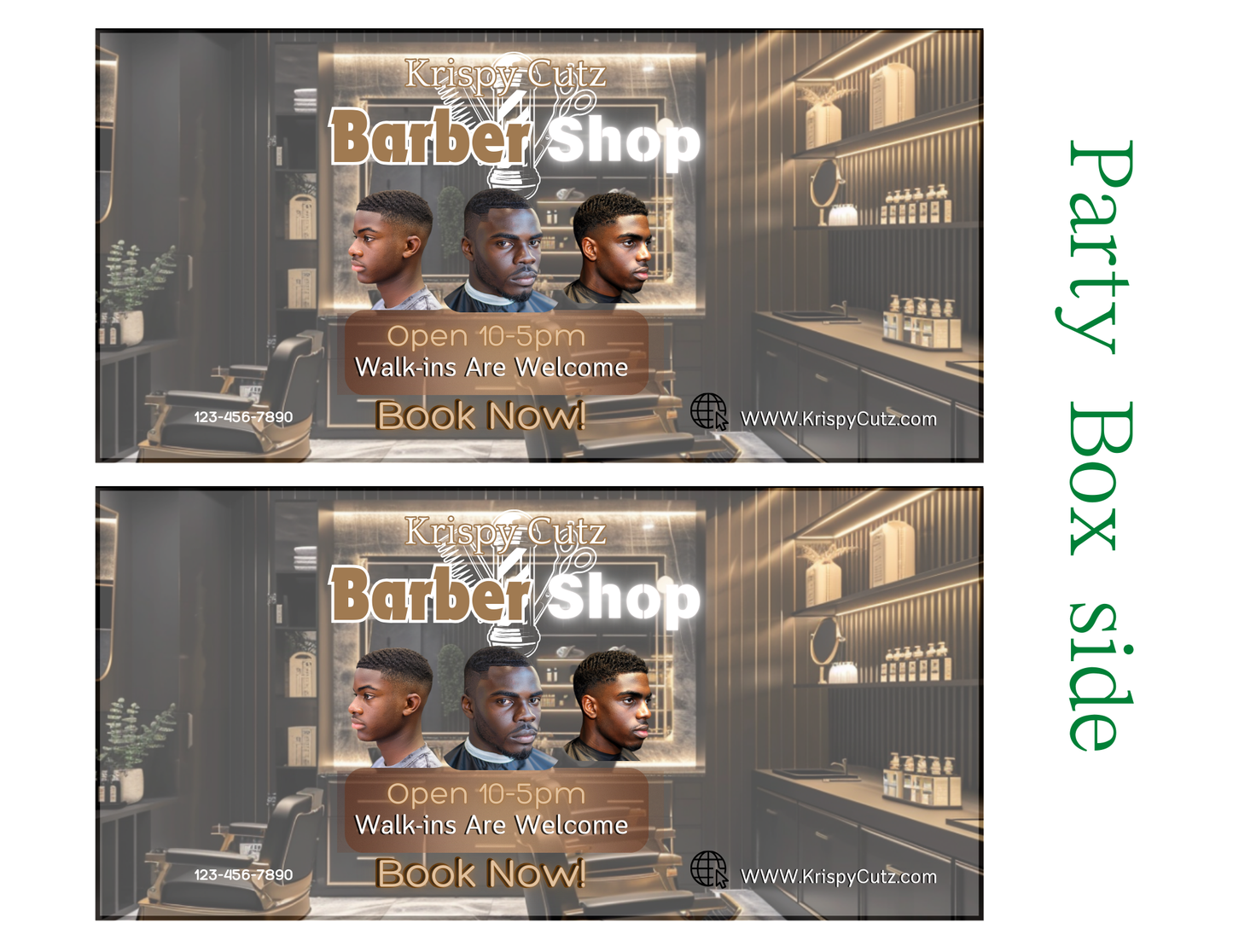 Barber Party Favor Templates