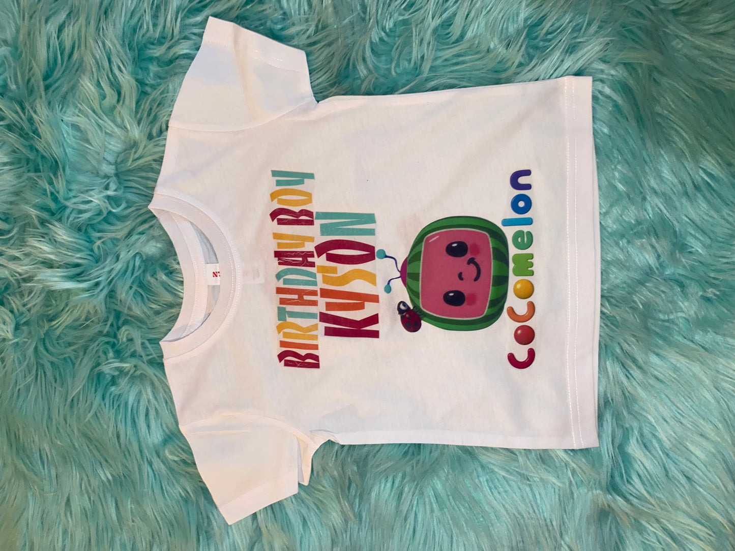 Custom birthday shirt Upload your child’s name and character